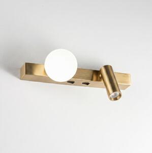 Ideal Lux - LED Nástenné svietidlo BINOMIO 2xLED/3W/230V CRI 90 mosadz