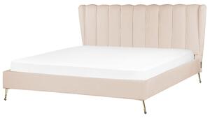 Manželská posteľ 180 cm Mirabell (béžová) (s roštom) (s USB portom). Vlastná spoľahlivá doprava až k Vám domov. 1081448