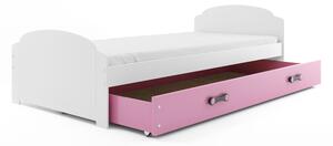 HRUŠKA Posteľ LILI 200x90 biela - ružová
