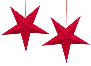 Set 2 ks závesných hviezd 60 cm Monti (červená). Vlastná spoľahlivá doprava až k Vám domov. 1081569
