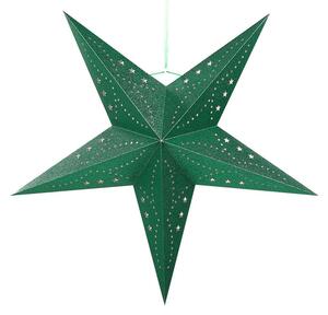 Set 2 ks závesných hviezd 60 cm Monti (zelená trblietavá). Vlastná spoľahlivá doprava až k Vám domov. 1081572
