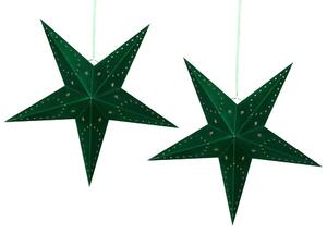 Set 2 ks závesných hviezd 60 cm Monti (zelená). Vlastná spoľahlivá doprava až k Vám domov. 1081570