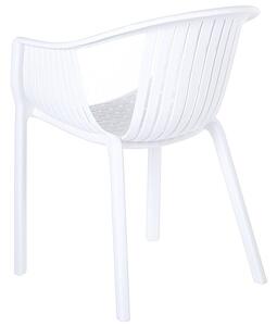 Set 4 ks záhradných stoličiek Napza (biela). Vlastná spoľahlivá doprava až k Vám domov. 1081636