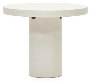 MUZZA Záhradný okrúhly stôl Blava Ø 90 cm biely