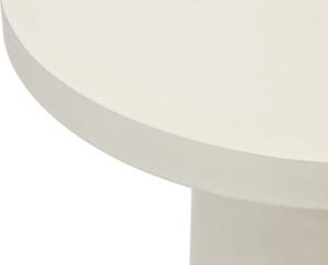 MUZZA Záhradný okrúhly stôl Blava Ø 90 cm biely