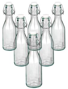 Skleněná fľaša s clip uzáverom, 0,5 l, 6 ks