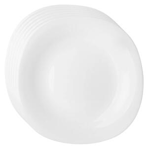 Altom Sada dezertných tanierov z opálového skla White harmony 21,5 cm, 6 ks