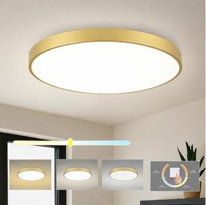 Brilagi -LED stropné svietidlo POOL LED/100W/230V 3000/4000/6000K pr. 80 cm zlaté