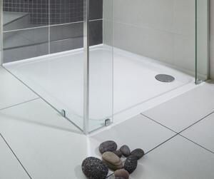 Ravak - Štvorcová sprchová vanička Perseus Pro Chrome 90x90 cm - biela