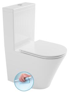 Bruckner Bruckner, DARIO RIMLESS WC kombi misa s nádržkou, spodný/zadný odpad, biela, 201.428.4