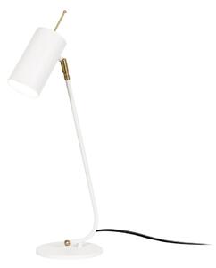 Biela stolová lampa s kovovým tienidlom (výška 55 cm) Sivani – Opviq lights