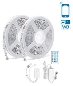 Aigostar - LED RGBW Stmievateľný pásik LED/48W/12V 2x7,5 m Wi-Fi
