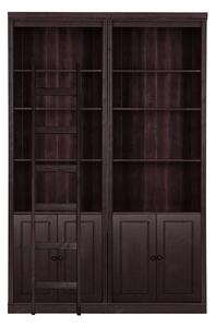 Hnedá knižnica z borovicového dreva 148x223 cm Anita – Støraa
