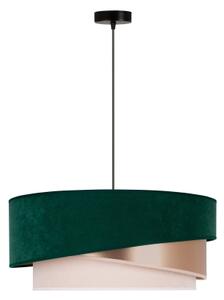 Duolla - Luster na lanku KOBO 1xE27/15W/230V pr. 45 cm zelená/rosegold/krémová