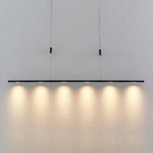 Lucande Stakato závesné LED 6-pl. 140 cm dlhé