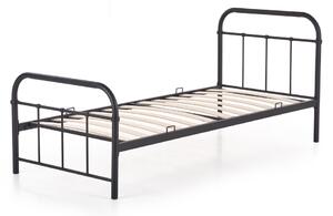 MEBLINE Kovová posteľ LINDA 90 čierny