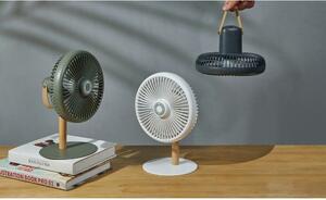 Krémovobiela stolová lampa s ventilátorom na diaľkové ovládanie (výška 26 cm) Beyond - Gingko