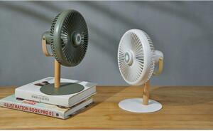 Krémovobiela stolová lampa s ventilátorom na diaľkové ovládanie (výška 26 cm) Beyond - Gingko