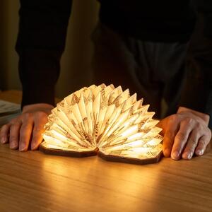 Tmavohnedá stmievateľná stolová lampa (výška 3,5 cm) Velvet Accordion – Gingko