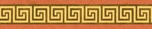Samolepiace bordúry antický vzor hnedý AE002 10 m x 5 cm IMPOL TRADE