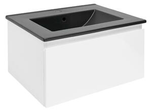 Kúpeľňová skrinka s umývadlom SAT B-Way 59x30x45 cm biely lesk BWAY60WU4B