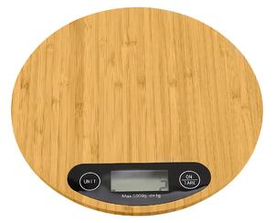 Verk 17137 Bambusová kuchynská váha 5kg LCD 20 x 20 cm