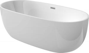 DEANTE - Alpinia biela - Akrylátová vaňa, voľne stojaca, oválna - 170 cm KDU_017W