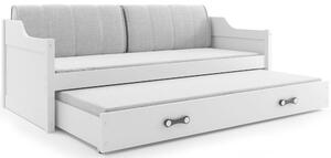 Detská posteľ s prístelkou DAWID | biela 80 x 190 cm Farba: Biela