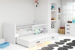 BMS Detská posteľ s prístelkou RICO biela Farebné prevedenie šuplíka: Biela, Veľkosť spacej plochy: 190x80 cm