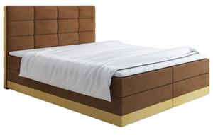 Čalúnená posteľ 160x200 LILLIANA 1 - hnedá