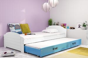 Detská posteľ s prístelkou LILI 2 Farba: biela / ružová