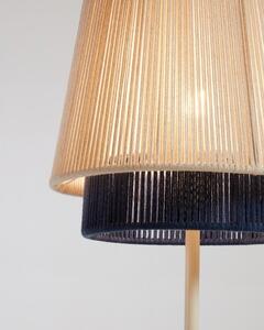 Stojacia lampa s textilným tienidlom (výška 163 cm) Yuvia - Kave Home