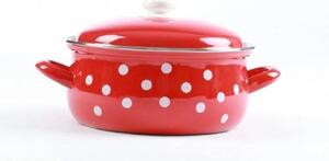 Belis rajnica 24 cm biele bodky , 4,5 L