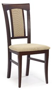 Jedálenská stolička Korsa, orech / béžová
