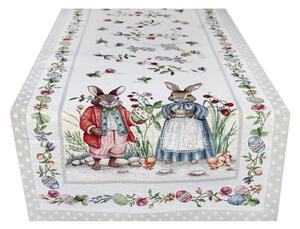 Veľkonočný gobelínový behúň na stôl MIGD018 Farba Viacfarebná Rozmery 45x140 cm