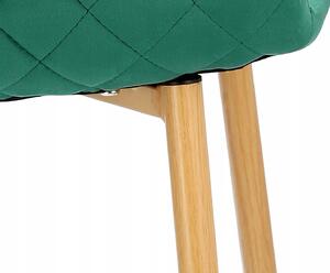 Dekorstudio Zamatová jedálenská stolička VIGO zelená