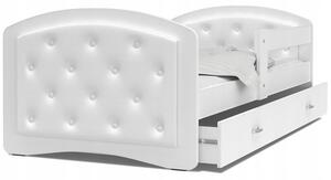 Detská posteľ MEGI G | Trinity 160 x 80 cm farba: biela