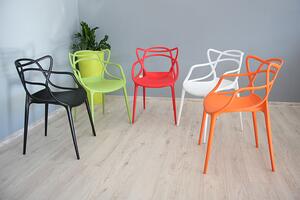 Dekorstudio Dekorstudio Plastová stolička Aspen oranžová