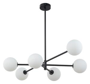 TK Lighting 4732 - Luster Sarius black 6xG9, čierna/sklo