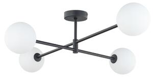 TK Lighting 4735 - Stropné svietidlo Sarius black 4xG9, čierna/sklo