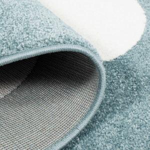 Dekorstudio Moderný koberec BUBBLE - Modrý obláčik