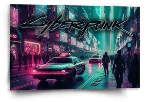 Sablio Obraz Cyberpunk 2077 Mesto - 60x40 cm