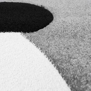 Dekorstudio Okrúhly detský koberec BEAUTY Sivá panda Priemer koberca: 120cm