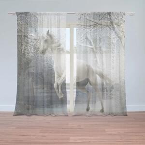 Sablio Záclony Biely kôň: 2ks 150x250cm