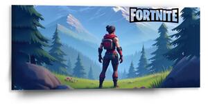Sablio Obraz FORTNITE Horská krajina - 110x50 cm