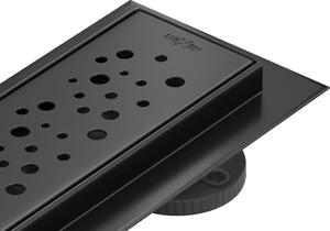 MEXEN - Plochá M12 odtokový žľab 60 cm čierna 1721060-15