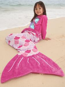 Sinsay - Deka v tvare chvosta morskej panny - pastelová ružová