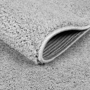 Dekorstudio Okrúhly koberec s dlhým vlasom SOFTSHINE sivý Priemer koberca: 120cm