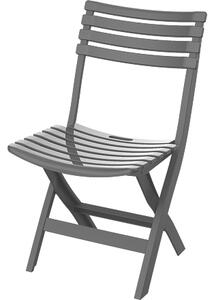 Skladací plastový balkónový nábytok 2+1, antracit, Duramax IDMOFXX081GY