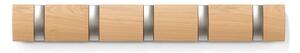 Nástenný vešiak z jaseňového dreva v prírodnej farbe Flip - Umbra